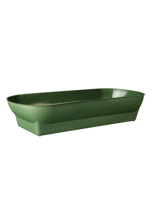 10 inch double design bowl in green