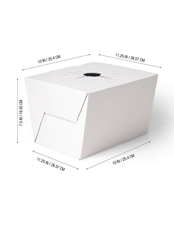Jetwrap Centerpiece Box with measurements