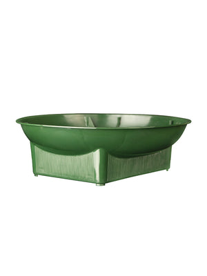 6 inch green plastic designer bowl