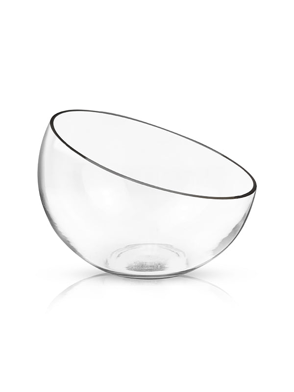 Angled Glass Bubble Bowl – 7.5"