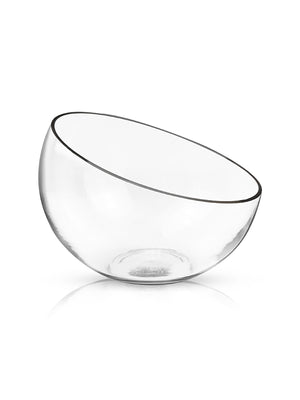 Angled Glass Bubble Bowl – 7.5"