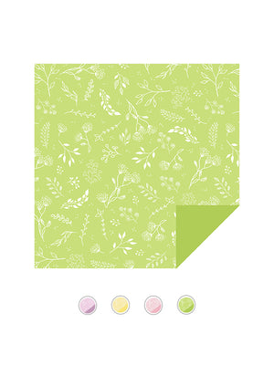 Sage Botanica Floral Wrapping Paper