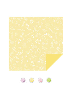 Yellow Botanica Floral Wrapping Paper