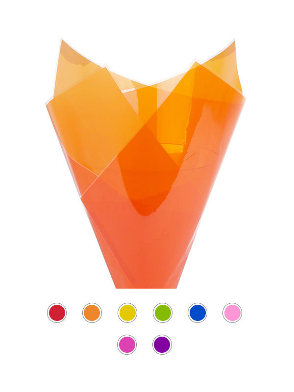 Candy Prefold Flower Wrapping in Orange