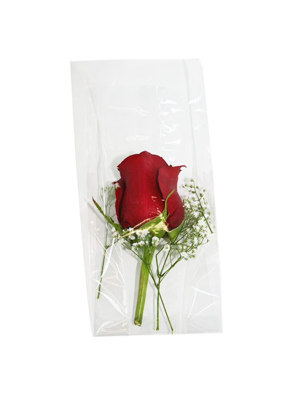 Corsage Bag with red rose inside