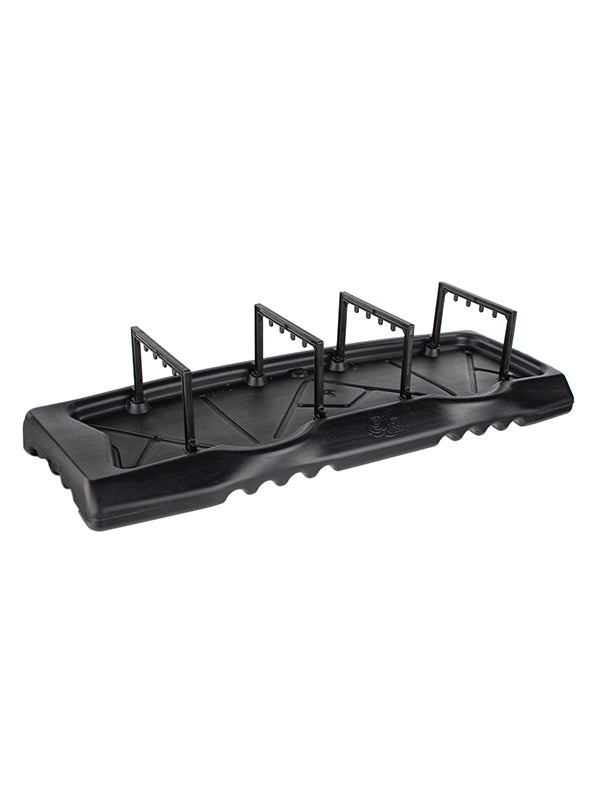 Black double casket saddle