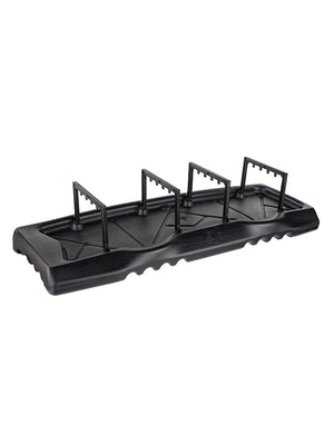 Black double casket saddle