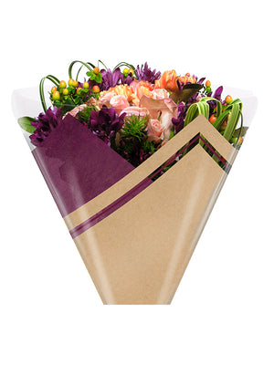 Ellis Sleeve in Burgundy with Flowers
