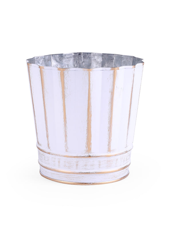 plastic plant container liners Eloise Tin Container with Plastic Liner (8–12 Pack) – The Florist Supply Shop