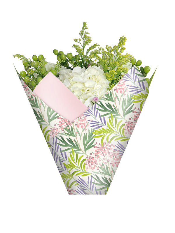 Georgia Floral Wrapping Paper Sheet with flowers