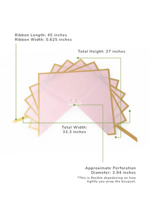 Madonna Wrap in pink sizing info