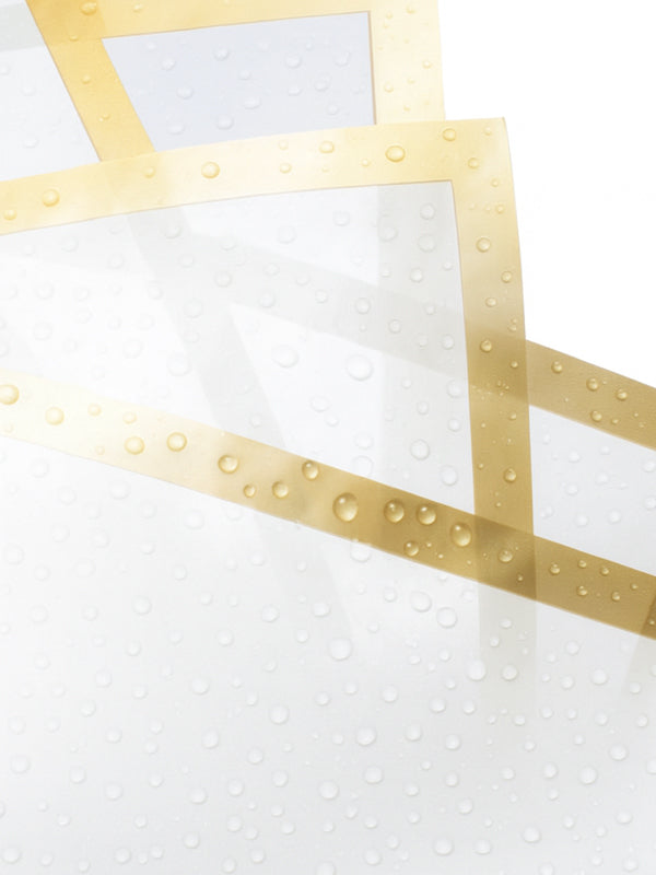Madonna Wrap in white with water droplets throughout