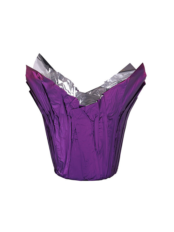Purple Metallic Pot Cover