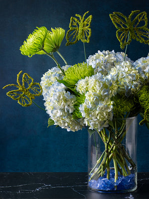 Monarch Butterfly Moss Pick in arrangement