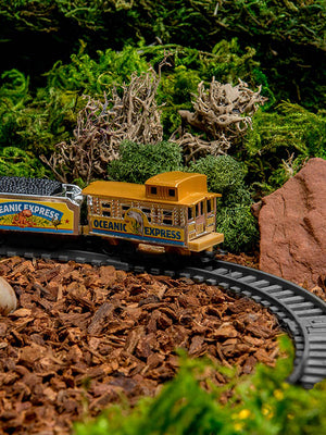 Orchid Potting Bark Mix in train display