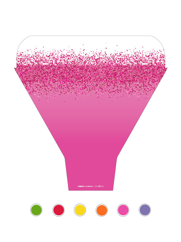 Shimmer Flower Sleeve in Hot Pink