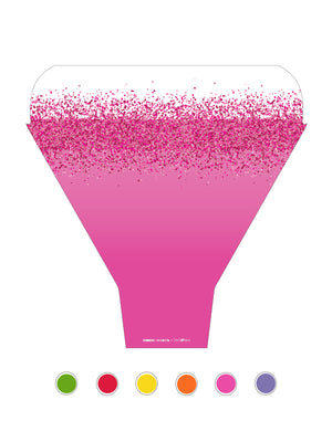 Shimmer Flower Sleeve in Hot Pink