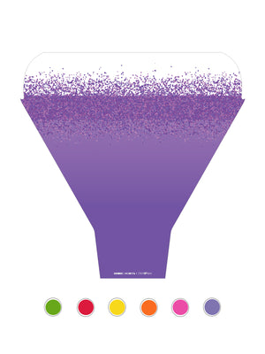 Shimmer Flower Sleeve in Purple