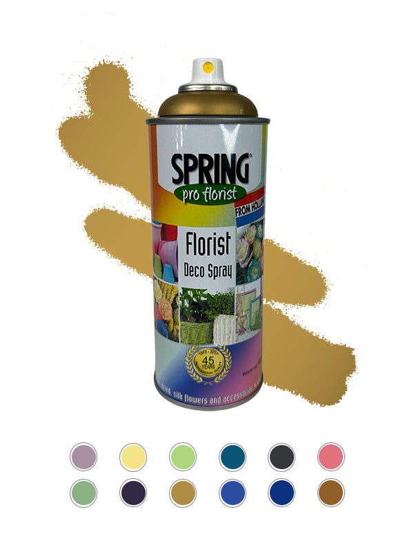 Floral Spray Paint in Brite Gold