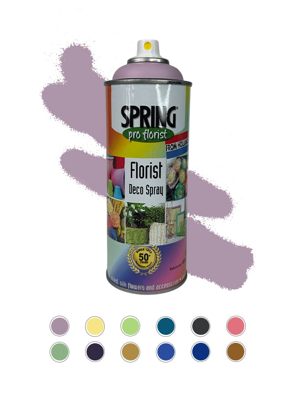 Floral Spray Paint in Lavender