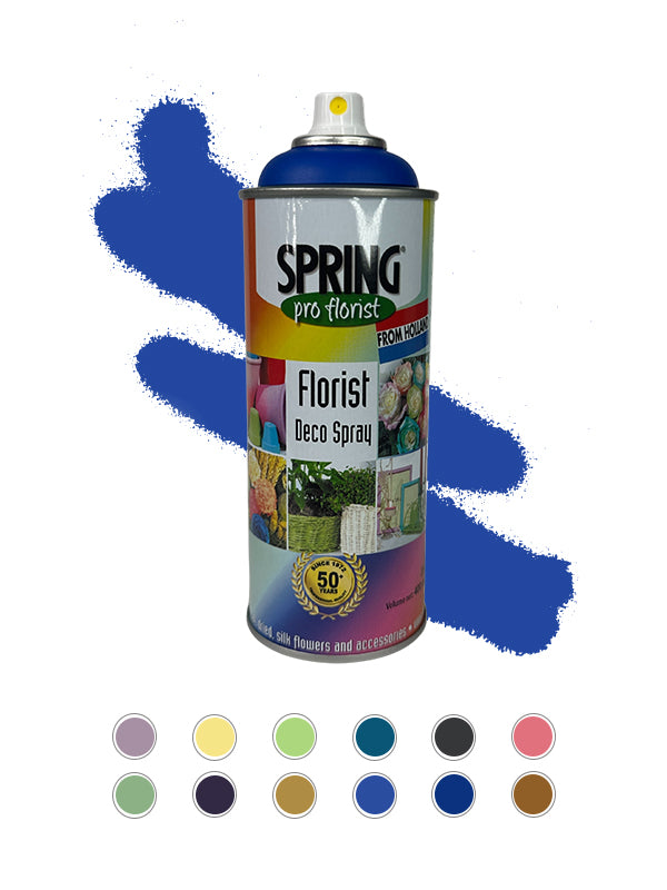 Floral Spray Paint in Royal Blue