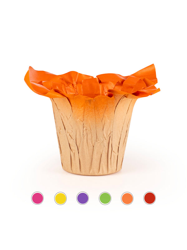 Vista Kraft Pot Cover in Orange