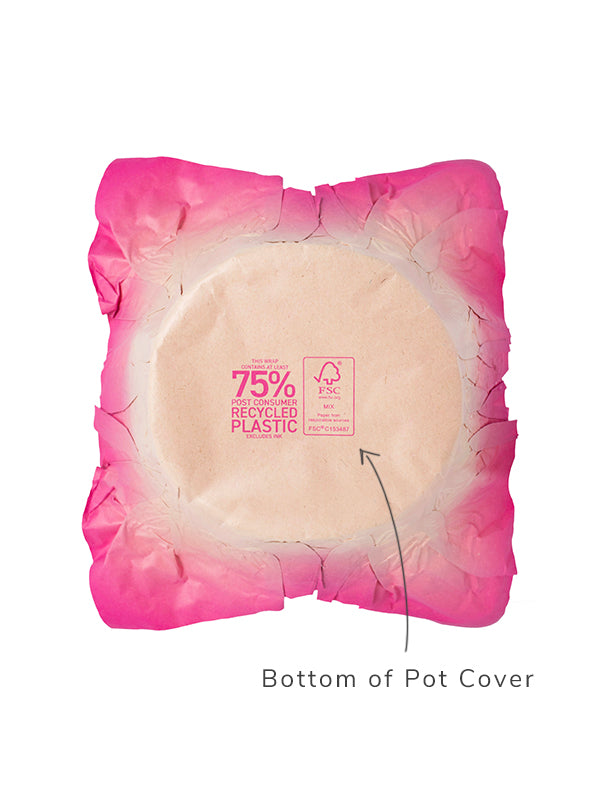Vista Kraft Pot Cover Bottom in Pink