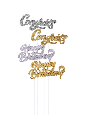 Glitter Celebration Messages Pick Kit