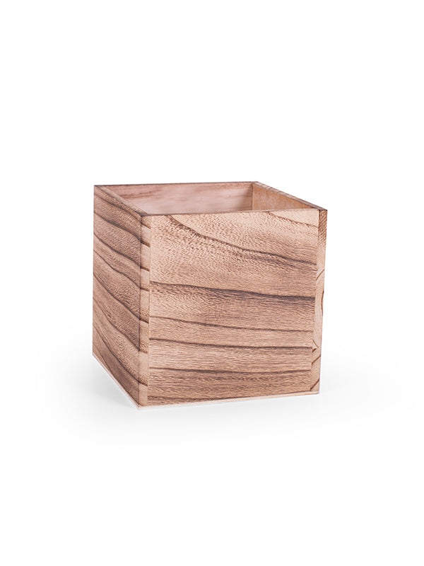 Wooden Cube Container 5" x 5"
